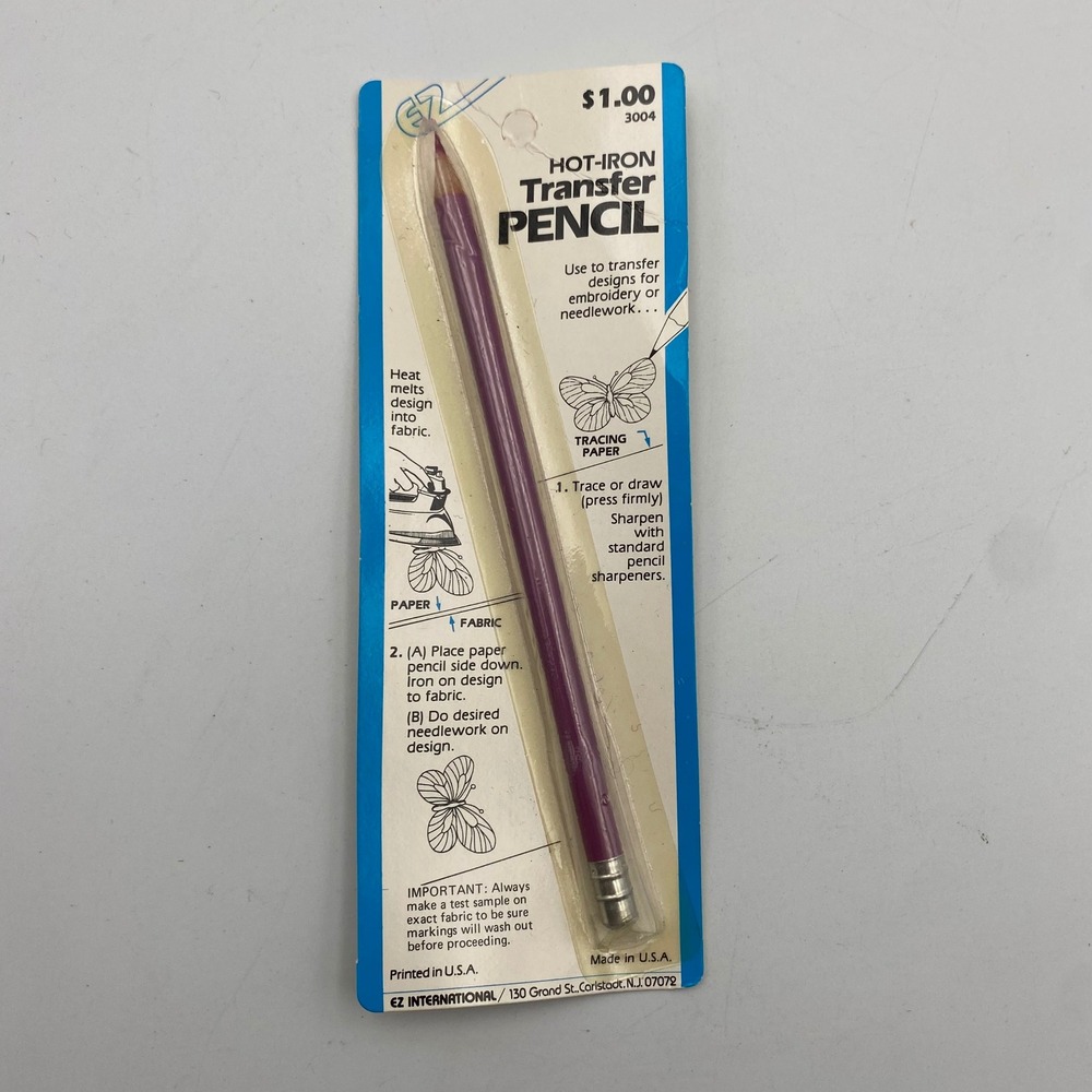 EZ International‎ Hot-Iron Transfer Pencil Purple Embroidery Needlework 3004 NEW